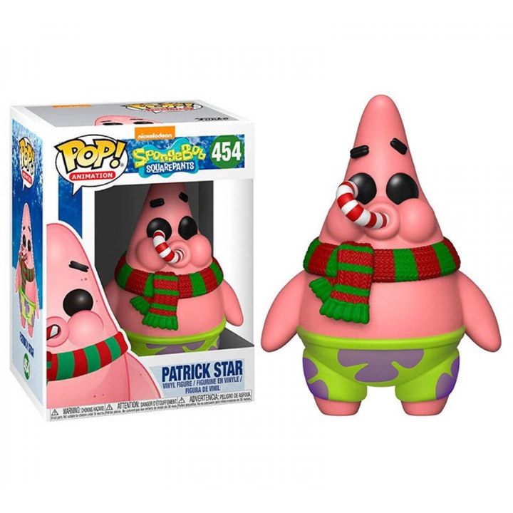 Figurina Funko POP! Spongebob, Patrick, Editie de Craciun