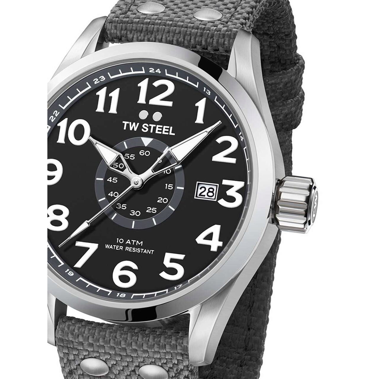 Ceas barbatesc TW-Steel VS11 Volante, 45mm, 10ATM, Argintiu