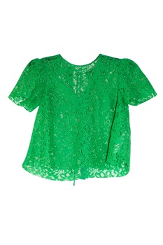 Bluza din dantela, de dama, Verde, Zara, M EU Bluza din dantela, de dama, Verde, Zara, M EU