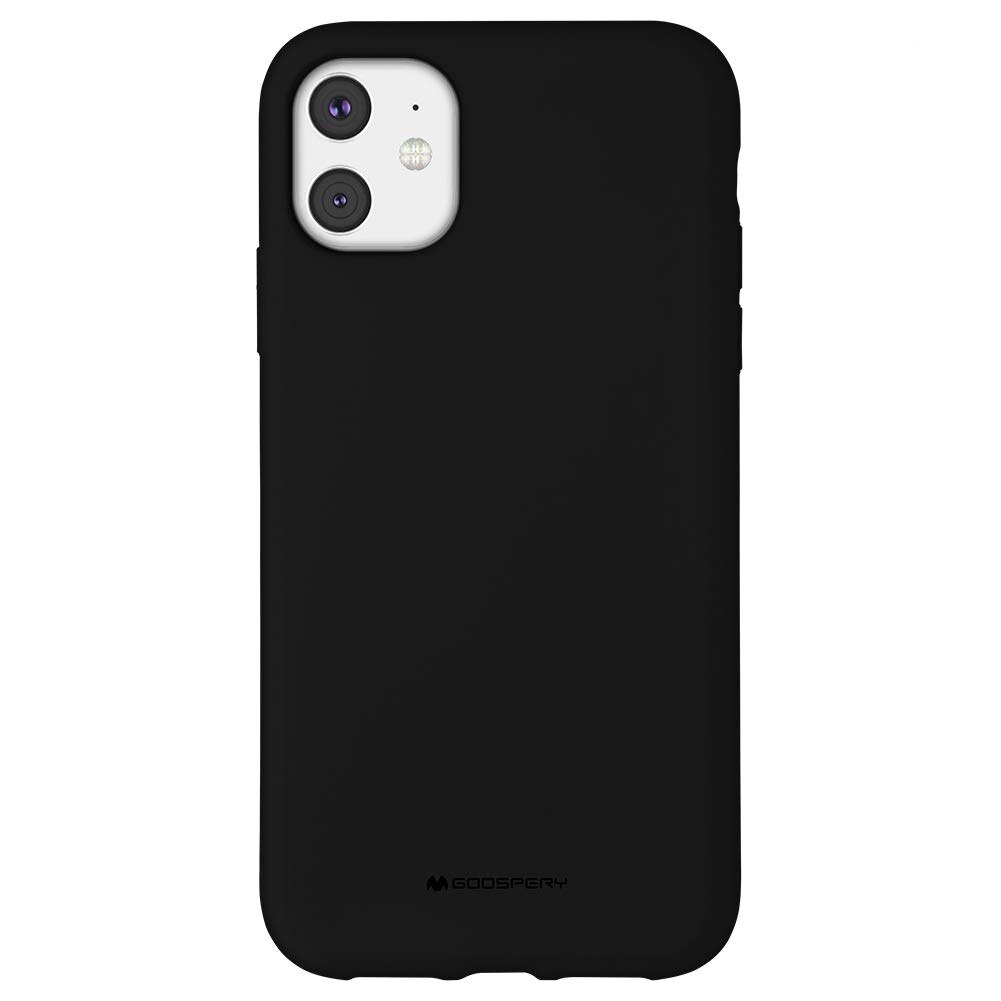 Husa Goospery iPhone 11 (6.1”), interior microfibra, silicon, negru