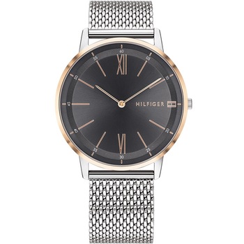 Ceas barbatesc Tommy Hilfiger 1791512 Quartz Argintiu, Rose gold Ceas barbatesc Tommy Hilfiger 1791512 Quartz Argintiu, Rose gold