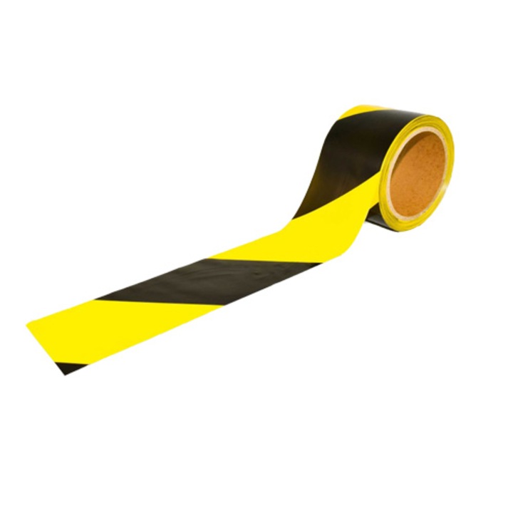 Banda de avertizare Tred, 200 m, combinatie galben/negru