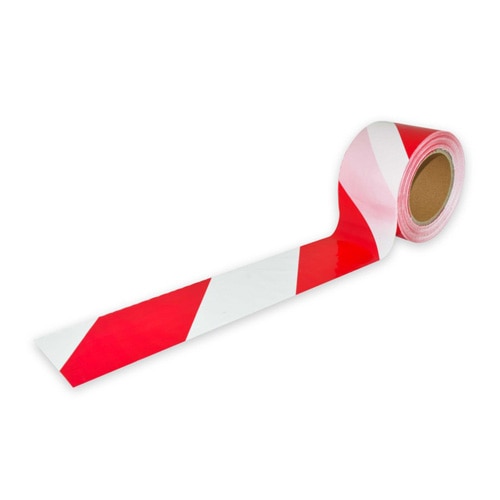 Banda de avertizare Tred, 200 m, combinatie rosu/alb