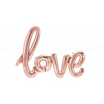 Set 4 baloane folie script - Love, 40''/100 cm, Qualatex Q59790 Set 4 baloane folie script - Love, 40''/100 cm, Qualatex Q59790