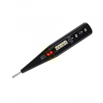 Tester digital pentru tensiune AC/DC, Home, cu sau fara atingere, afisaj LCD, negru Tester digital pentru tensiune AC/DC, Home, cu sau fara atingere, afisaj LCD, negru