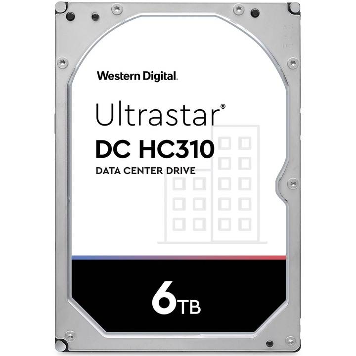 Western Digital Ultrastar DC 7K6, 3.5’’, 6TB, 256MB, 7200 RPM, SATA 6Gb/s, 512E SE