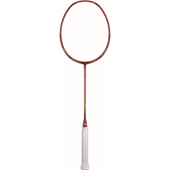 Racheta de badminton, Li-Ning, AERONAUT 4000B, Alb/Rosu