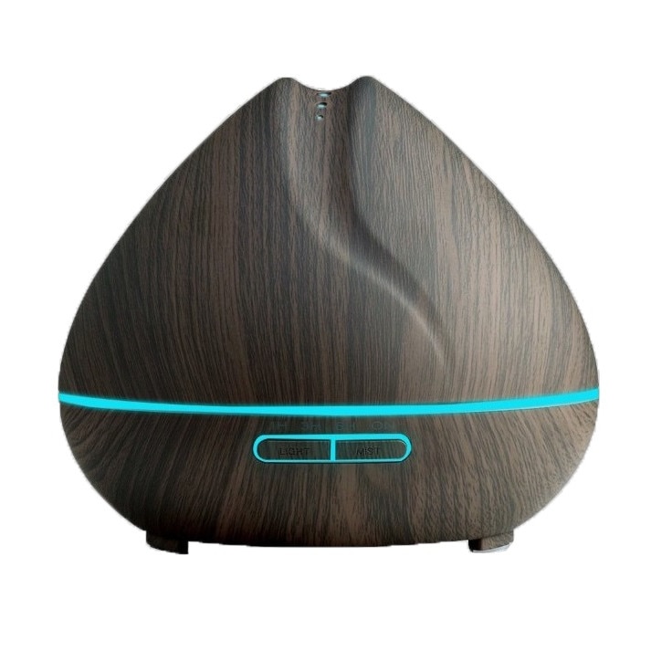 Difuzor aromaterapie, Umidificator, Airoma, KS-018D, maro inchis, 400ml, 12W, cu 7 tipuri de lumina