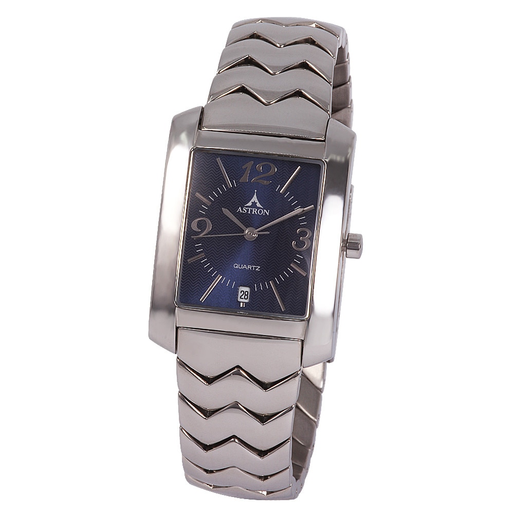 Ceas barbatesc ASTRON , inox , carcasa si bratara argintie , nickel free , splash proof