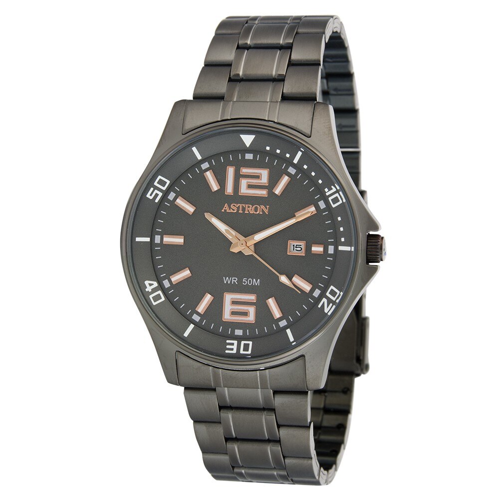 Ceas de barbati, Astron, cu bratara metalica, 5558-0, 42 mm