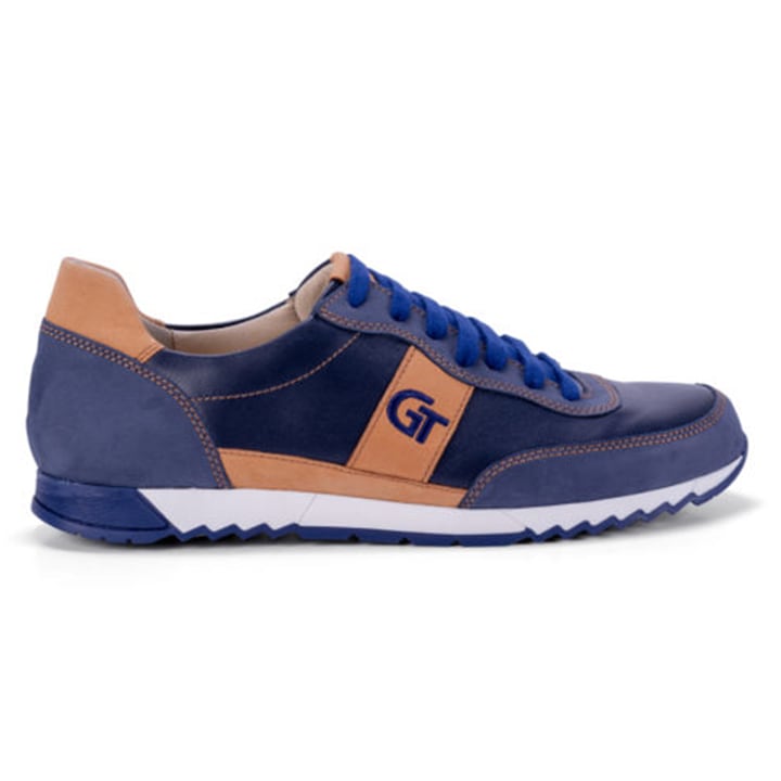 G&T Aktív – Jeans sportcipő, Kék - Barna, 40-es méret