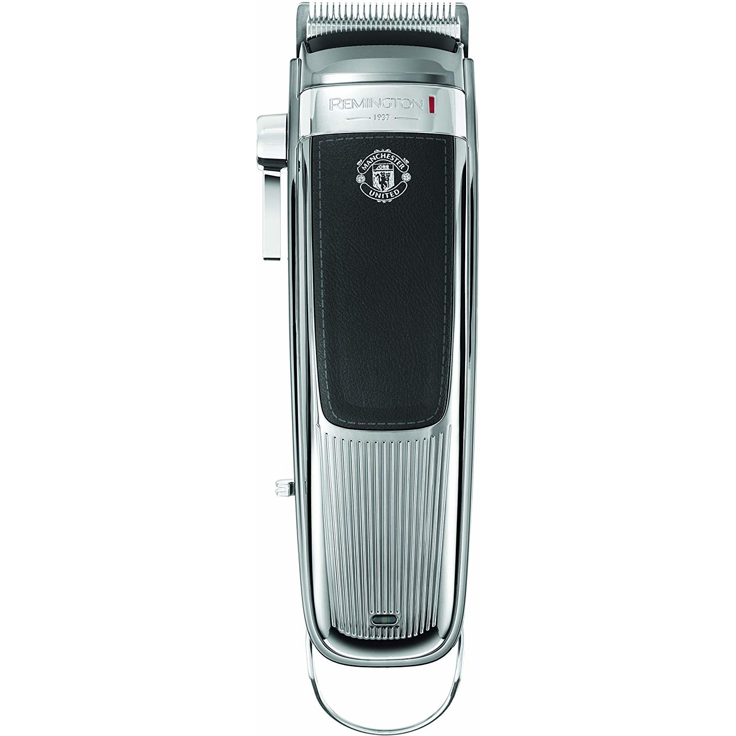 Aparat de tuns Remington Heritage Manchester United Edition HC9105, Acumulator/Retea, 60 min, 300 mm/s, Argintiu/Negru