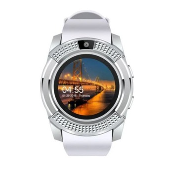 Ceas Smartwatch Techstar® V8, Handsfree, Bluetooth 3.0, SIM, Compatibil Android & iOS, Camera 1.3MP, Alb Ceas Smartwatch Techstar® V8, Handsfree, Bluetooth 3.0, SIM, Compatibil Android & iOS, Camera 1.3MP, Alb