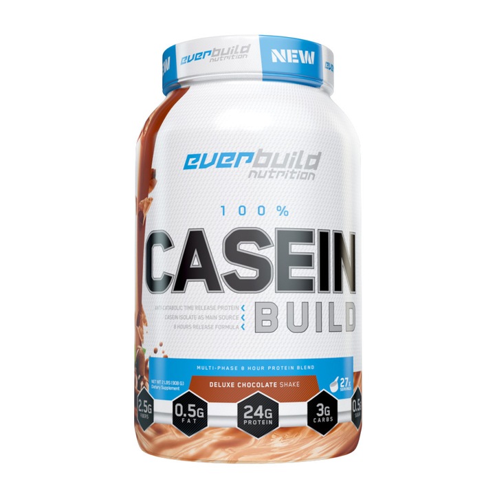Everbuild 100% Casein Build Fehérje, csokoládé fagylalt 0,908 kg