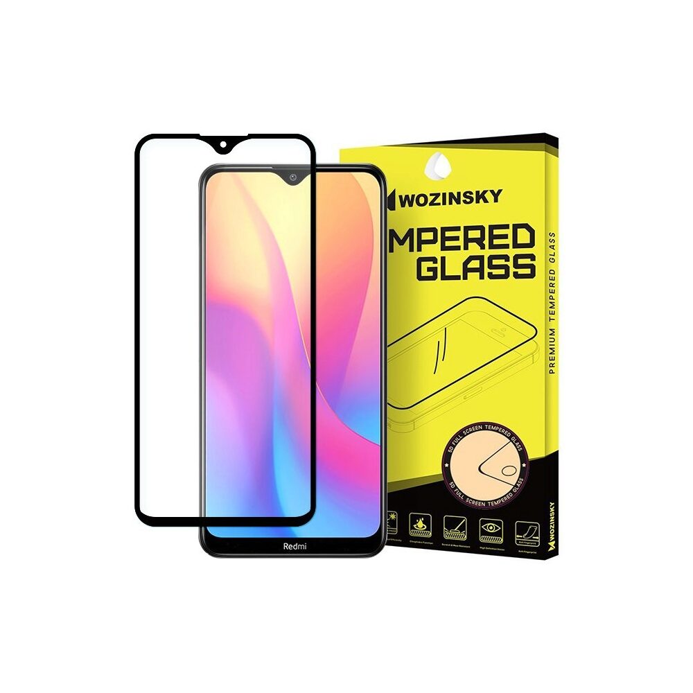 Folie Sticla Wozinsky Super Tough pentru Xiaomi Redmi 8A, Full Cover, Case Friendly, Negru
