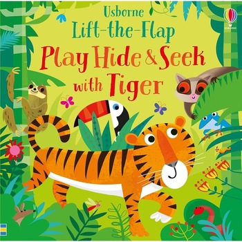 Play Hide and Seek With Tiger - Carte Usborne 0+ Play Hide and Seek With Tiger - Carte Usborne 0+