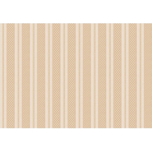 Tapet in nuante de alb si bej, 10.05 x 0.53 m