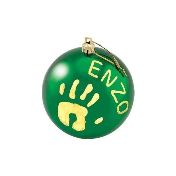 Glob de Craciun amprenta Baby Art,Glob Green