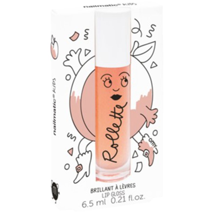 Luciu de buze Nailmatic Rollette pentru copii Peach 6.5 ml