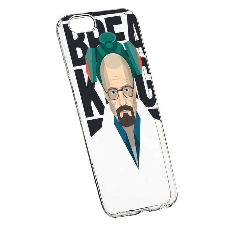 Husa de protectie Breaking Bad, Movie pentru Apple iPhone 7 Plus /8 Plus, rezistenta la uzura, anti-alunecare, din silicon Premium, 365