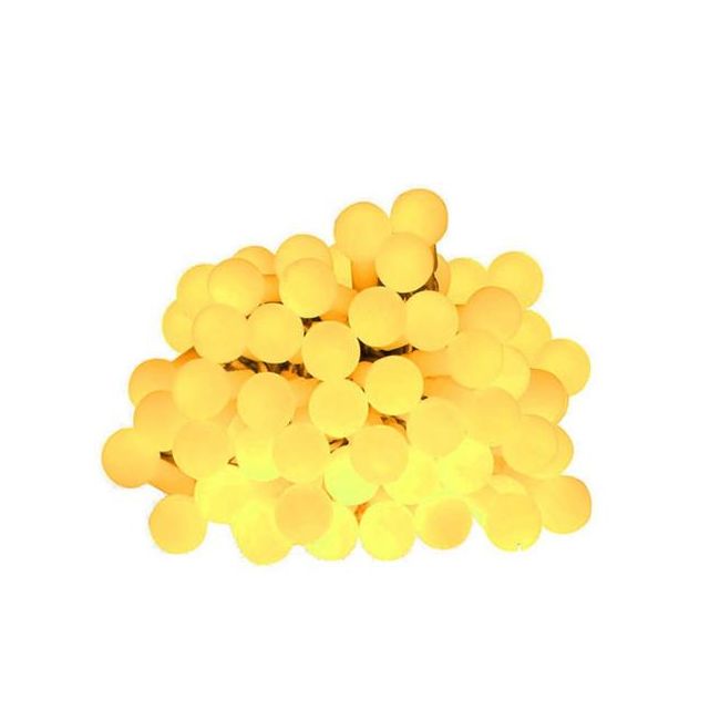 Instalatie luminoasa LED de Craciun, 50 led-uri, alb cald, 10m, Alimentare Baterii 3xAA