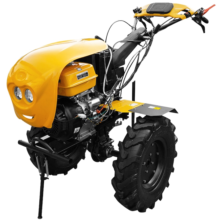 Motocultor Profesional AgroPro Progarden HS 1100D, Diferential Blocabil, Pornire electrica, motor 18 CP Benzina, latime de lucru 120 cm, freze, senzor de ulei, FAR