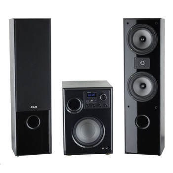 Sistem Audio 2.1 AKAI de Boxe profesionale , Putere RMS 100 W , Gama frecvente 50 20000 Hz , Impedanta 4 ohmi , Sensibilitate 89 dB , Design incantator , Culoare Negru Sistem Audio 2.1 AKAI de Boxe profesionale , Putere RMS 100 W , Gama frecvente 50 20000 Hz , Impedanta 4 ohmi , Sensibilitate 89 dB , Design incantator , Culoare Negru