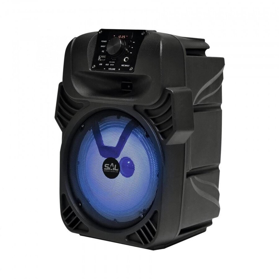 Boxa portabila SAL PAR 20BT, Karaoke, Acumulator, Lumina LED, BT, FM, USB, MP3