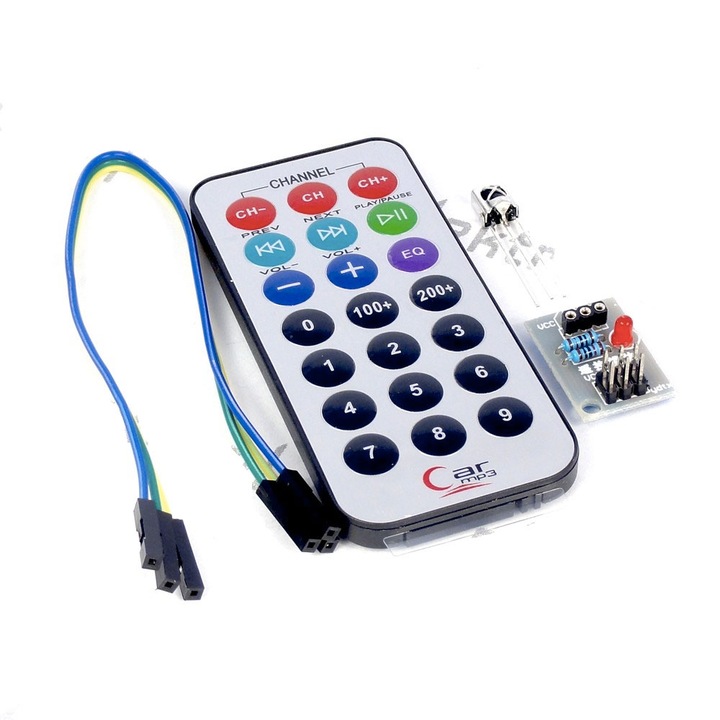 Telecomanda si receptor IR Elektroweb, 1838T, NEC, 38kHz, Cabluri HX1838