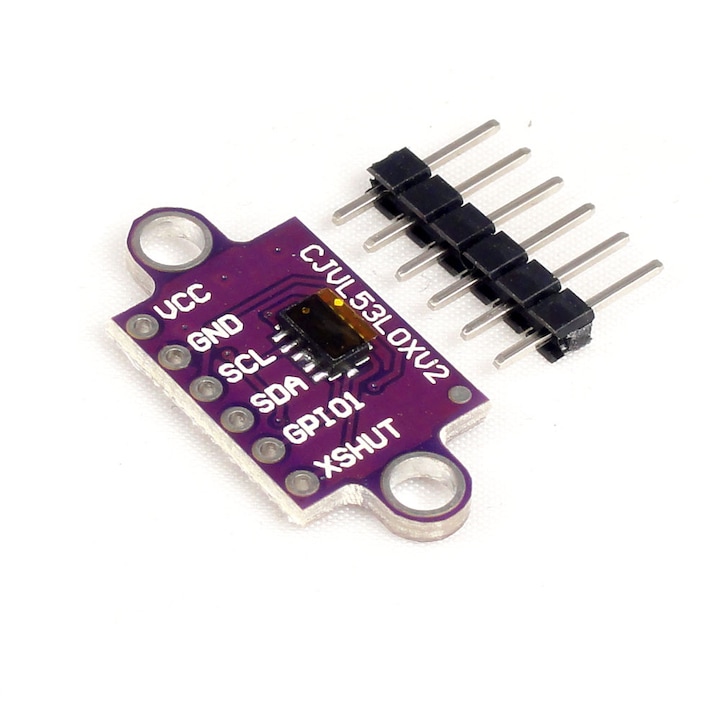 Senzor de distanta Elektroweb, VL53L0X, ToF, I2C, 2-200 cm