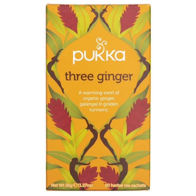 Ceai Pukka Three Ginger Ghimbir - 20 de pliculete