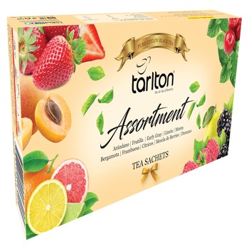 Ceai Ceylon Tarlton negru 100 plicuri X 2 grame, ambalate individual, cu 10 arome de plante origine Sri Lanka Ceai Ceylon Tarlton negru 100 plicuri X 2 grame, ambalate individual, cu 10 arome de plante origine Sri Lanka