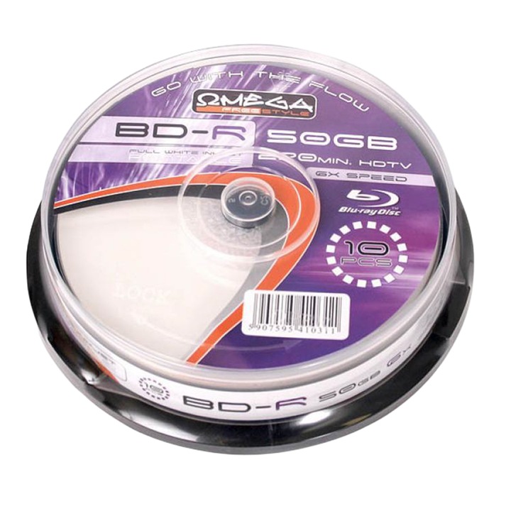 Omega Freestyle BD-R, 50GB, 6X, 10 darab