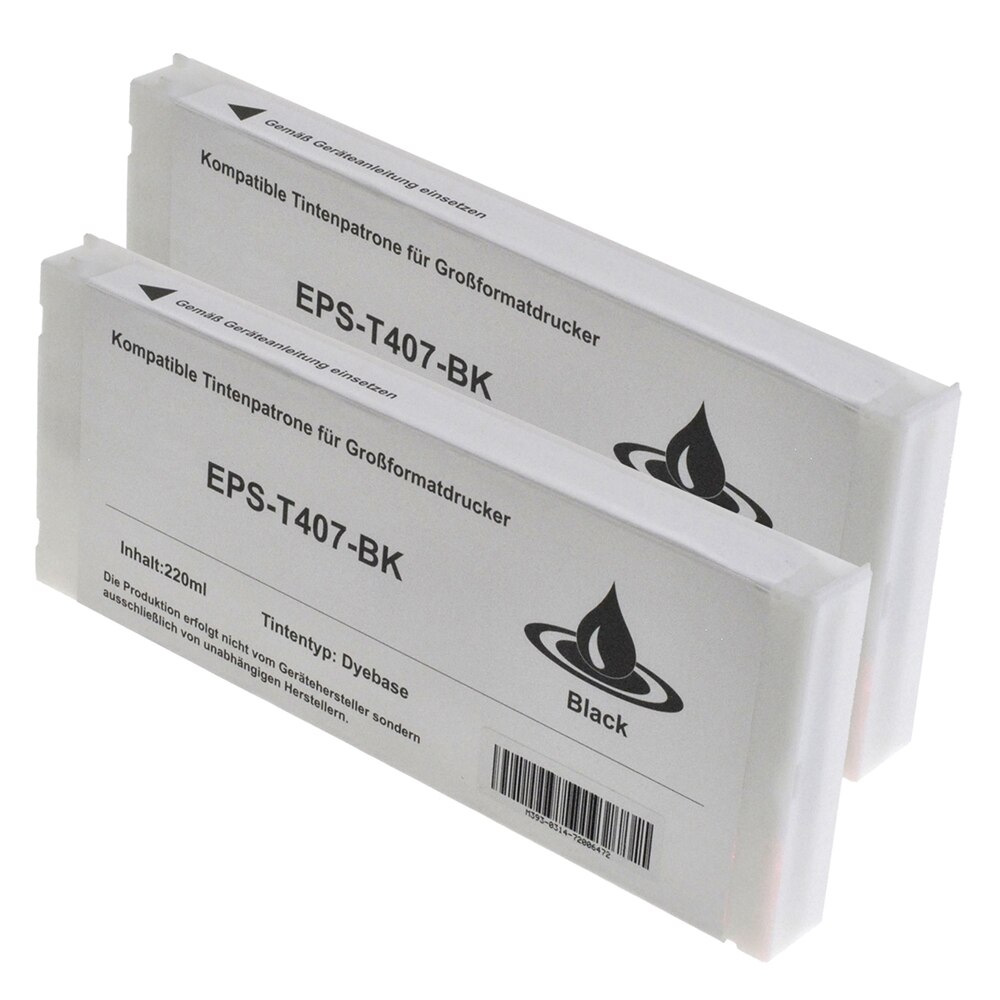 Set de 2 Cartuse T407BK 8000 Pag Compatibil Epson Stylus Pro 9000 Color Proofer 9000