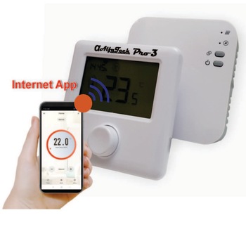 Termostat Digital AlfaTech Pro3 RF WIFI Internet App Termostat Digital AlfaTech Pro3 RF WIFI Internet App