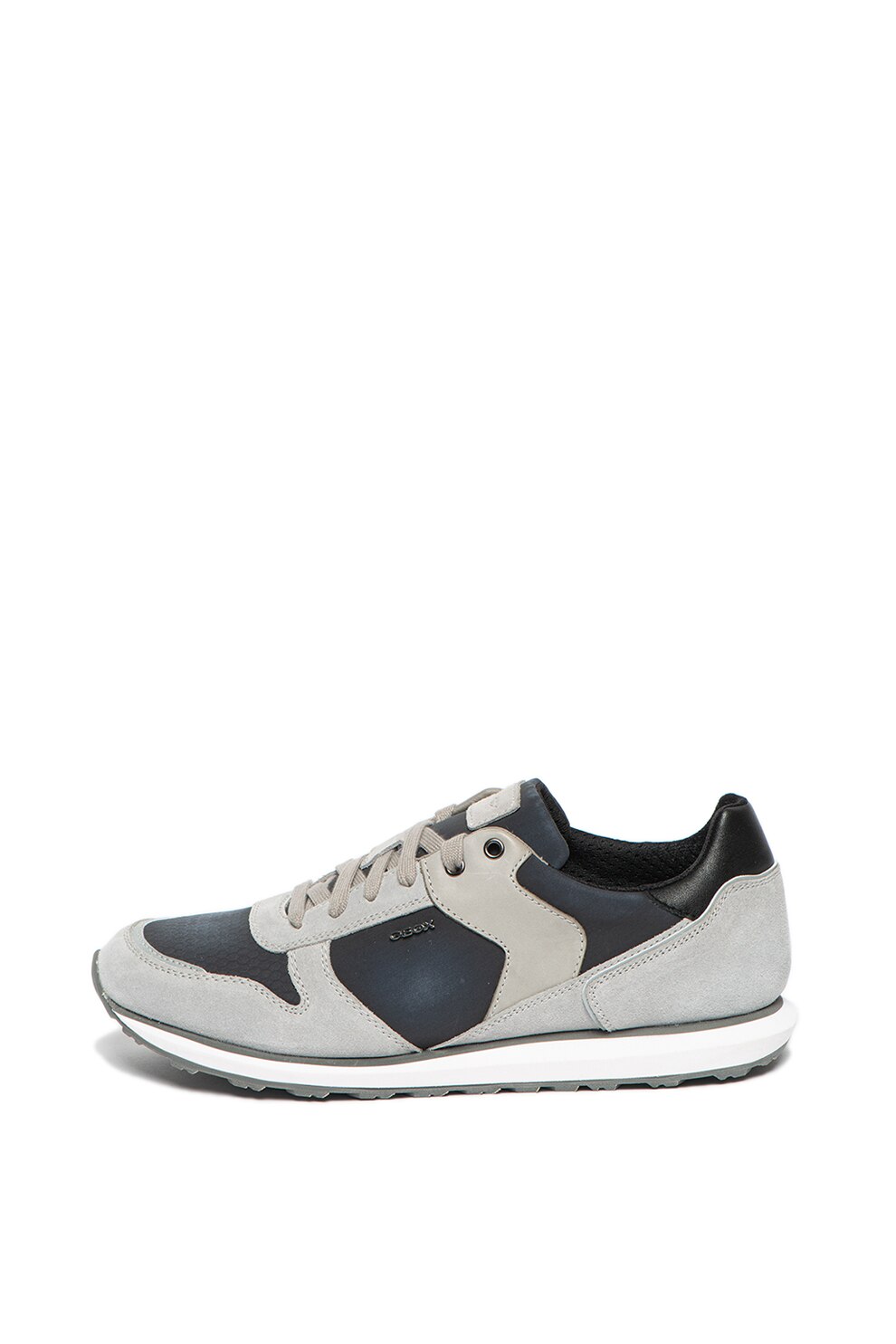 Geox, Pantofi sport cu garnituri de piele intoarsa Volto