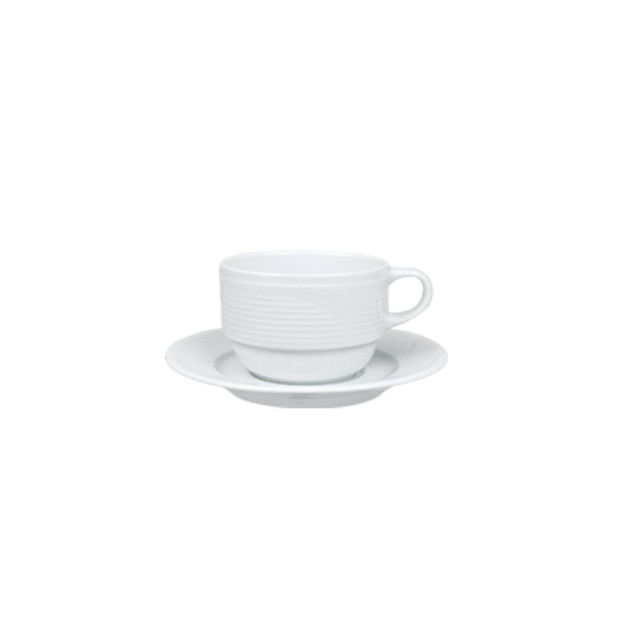 Ceasca cu farfurioara din portelan 170ml Colectia SATURN