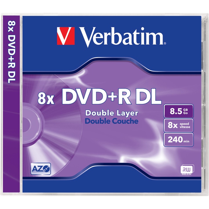 DVD+R DOUBLE LAYER 8.5GB 8X