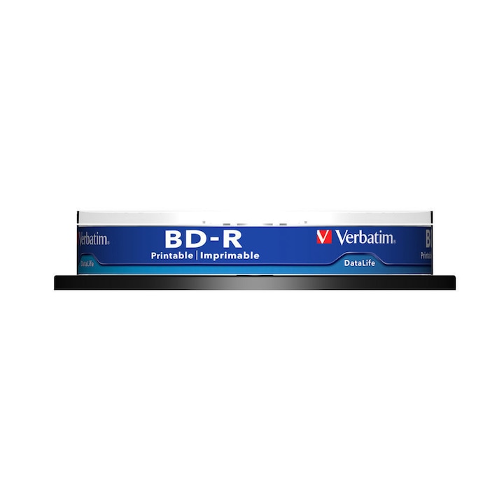 BD-R SL Datalife, 6X, 25GB, printabil, 10 buc, Verbatim