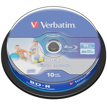 BD-R SL Datalife, 6X, 25GB, printabil, 10 buc BD-R SL Datalife, 6X, 25GB, printabil, 10 buc