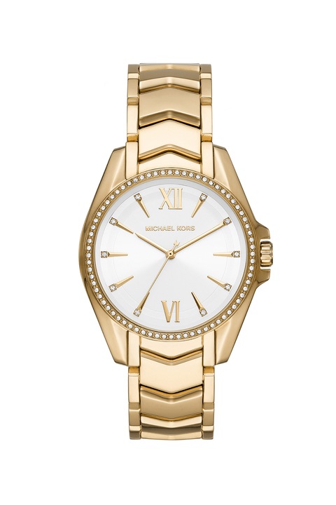 Michael Kors, Ceas rotund de otel inoxidabil, Auriu