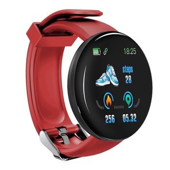 Ceas Smartwatch Techstar® D18, 1.3inch OLED, Bluetooth 4.0, Monitorizare Tensiune, Puls, Oxigenarea Sangelui, Waterproof IP65, Rosu Ceas Smartwatch Techstar® D18, 1.3inch OLED, Bluetooth 4.0, Monitorizare Tensiune, Puls, Oxigenarea Sangelui, Waterproof IP65, Rosu