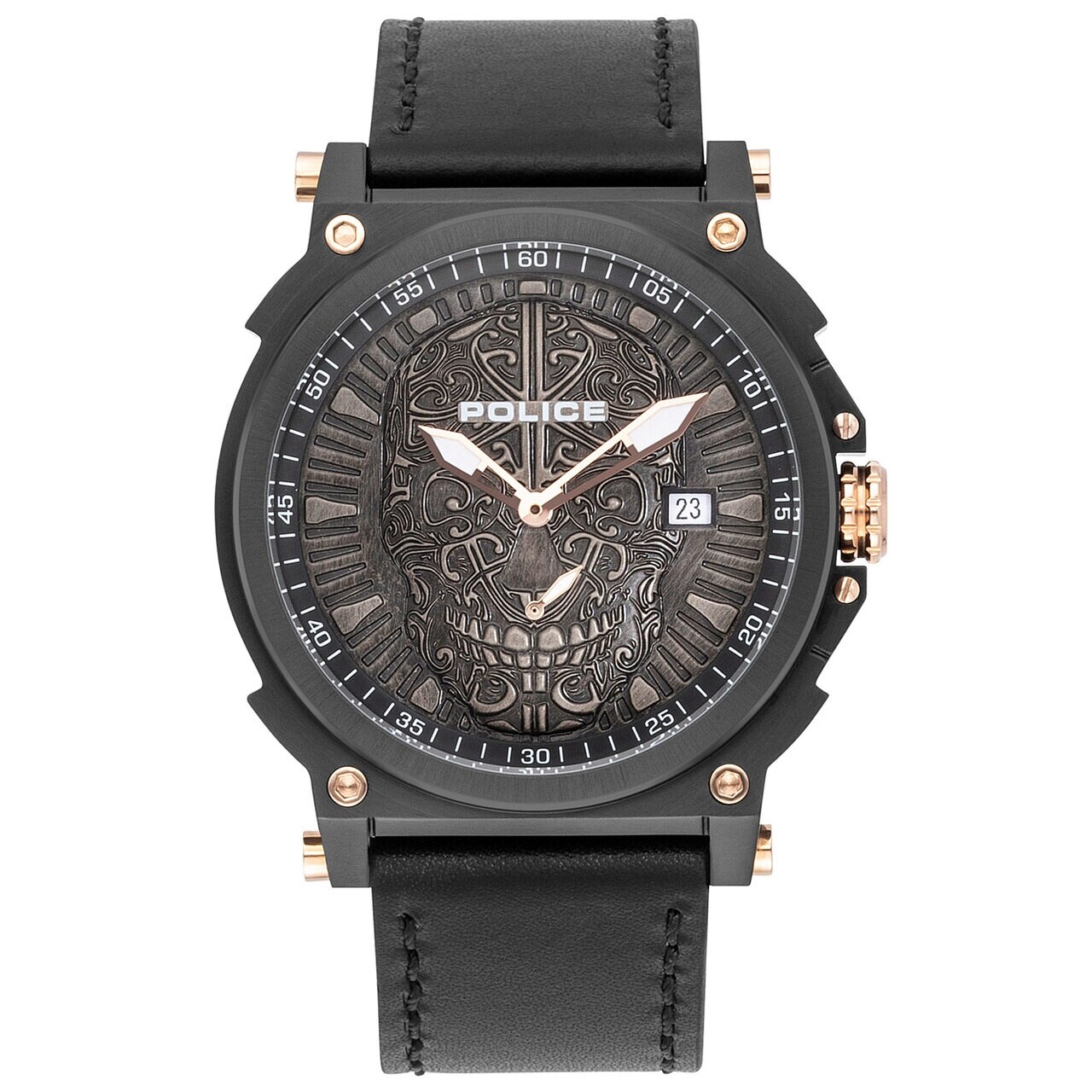 Ceas barbatesc Police PL15728JSB.02 Compass, 48mm, 3ATM, Negru