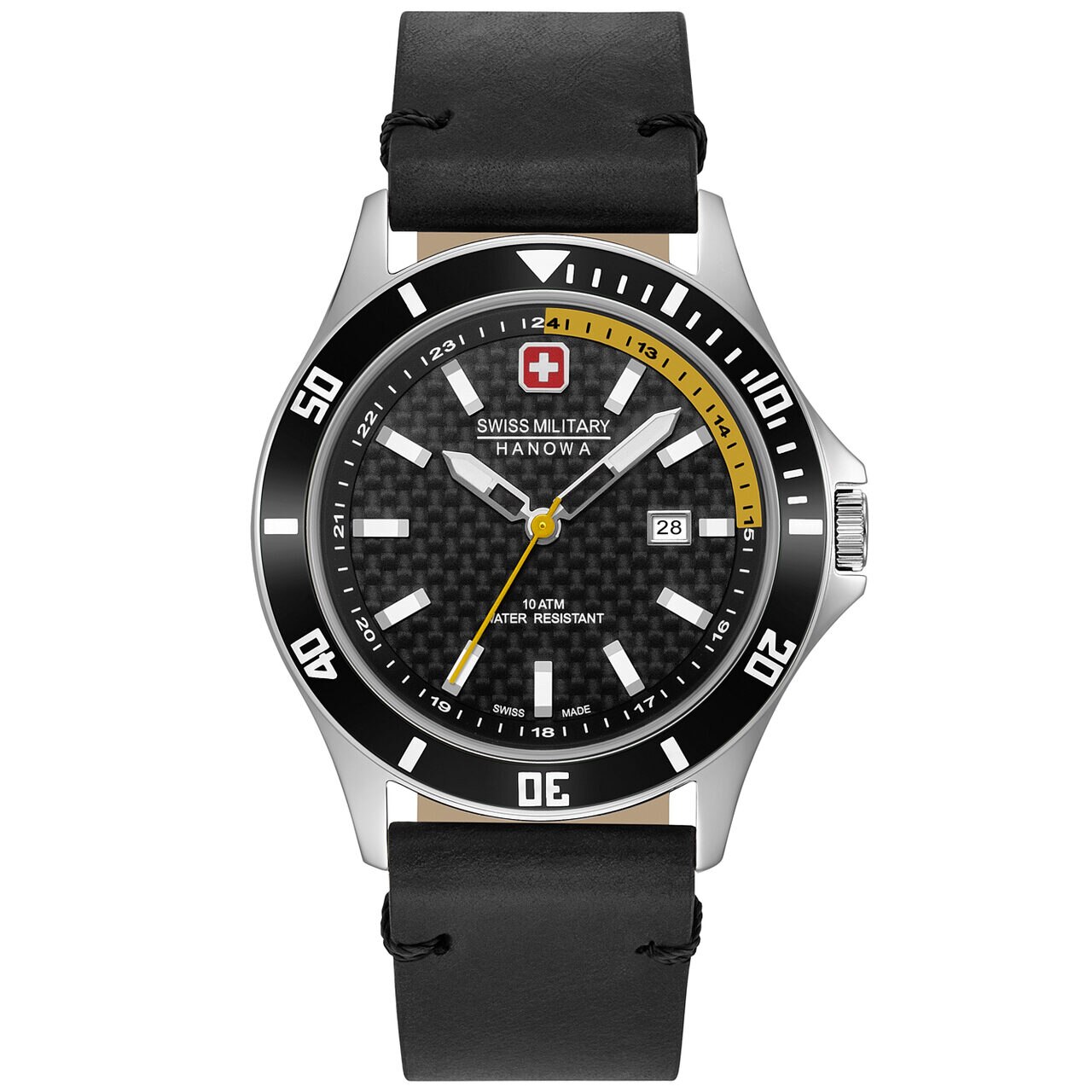 Ceas barbatesc Swiss Military Hanowa 06-4161.2.04.007.20 Flagship Racer, 42mm, 10ATM, Argintiu