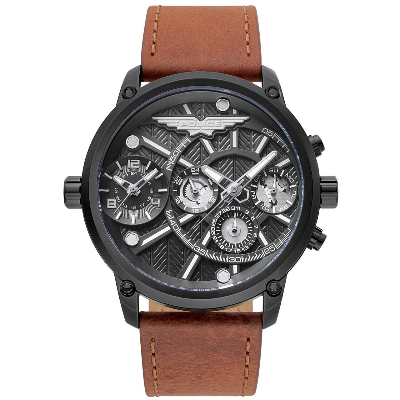 Ceas barbatesc Police PL15928JSB.61A Onset, 50mm, 5ATM, Negru