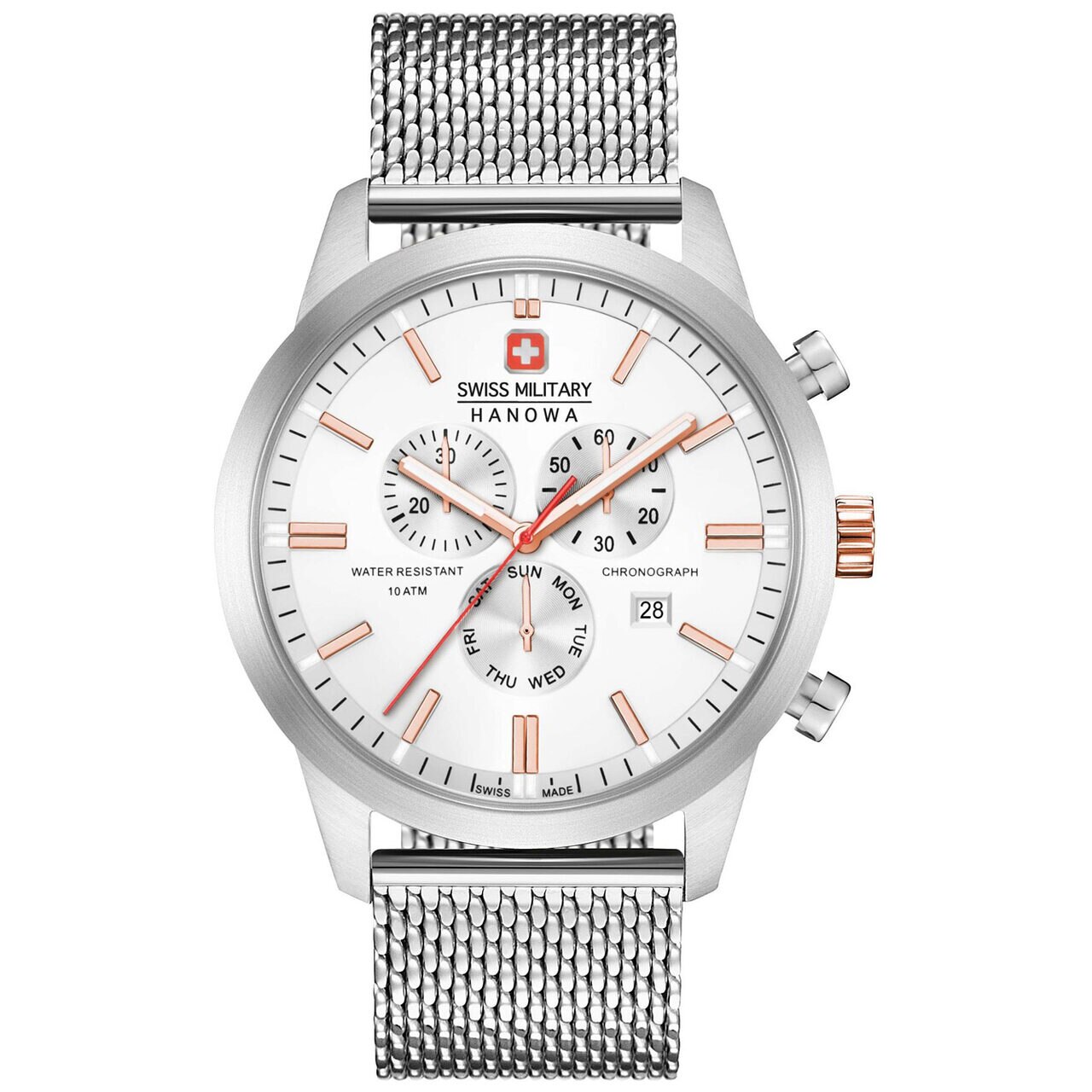 Ceas barbatesc Swiss Military Hanowa 06-3332.04.001.09 , Argintiu