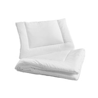 Set lenjerie de pat pentru copii pilota si perna Sensillo 303103, Alb