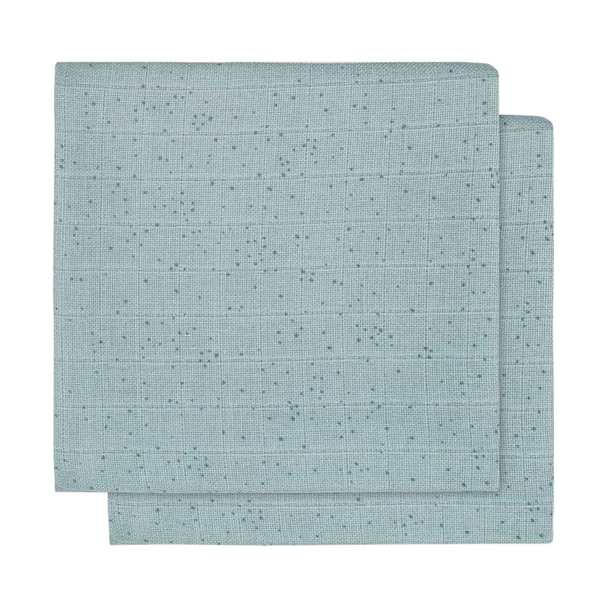 Set 2 scutece hidrofile, Jollein Mini dots, 115x115 cm, bumbac, verde