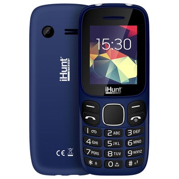 Telefon mobil, iHunt, i4 2021, Dual SIM, 32MB, 32MB RAM, Blue Telefon mobil, iHunt, i4 2021, Dual SIM, 32MB, 32MB RAM, Blue