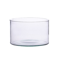 Vaza de sticla cilindru M-2 H 7cm D 15cm